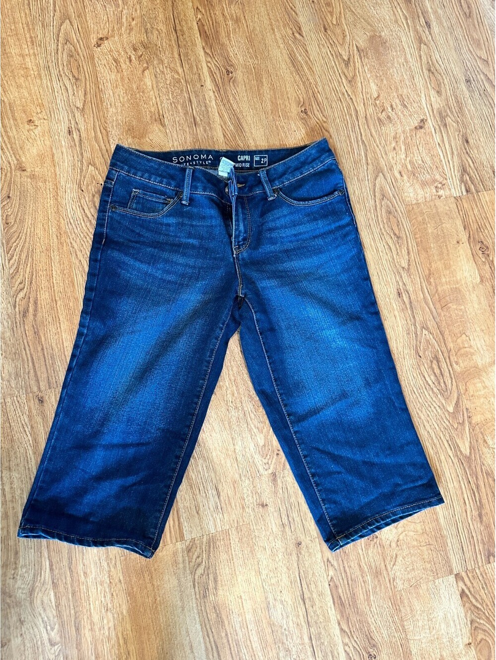 Sonoma lifestyle capri midrise size 2p Dark Blue